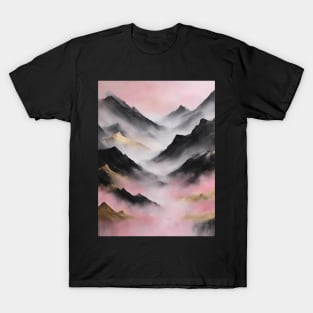 Misty Mountainscape T-Shirt